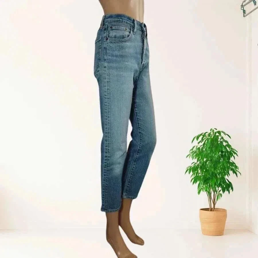Levi's premium 501 - straight crop-snit - hoge taille - rekbaar - zeer goede staat – photo 6